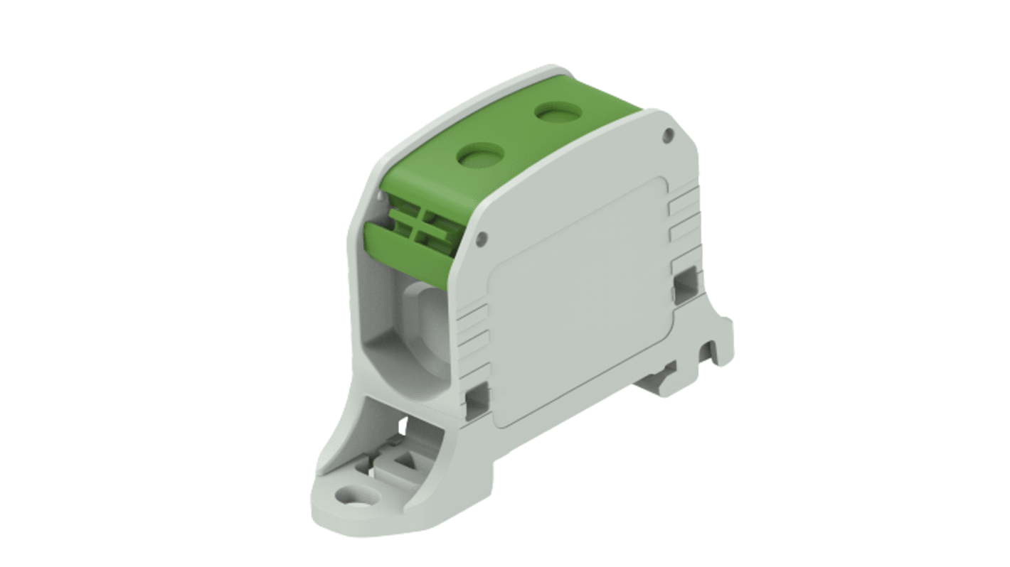 Entrelec 1SNF516031R0000 1SNF Series Green, Grey, 2-Level, Cable Termination