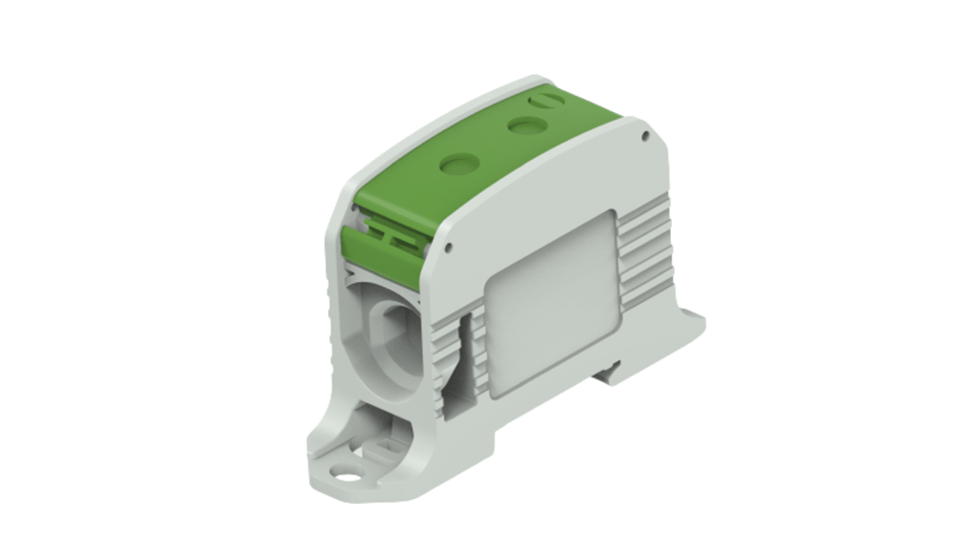 Entrelec 1SNF526031R0000 1SNF Series Green, Grey, 2-Level, Cable Termination