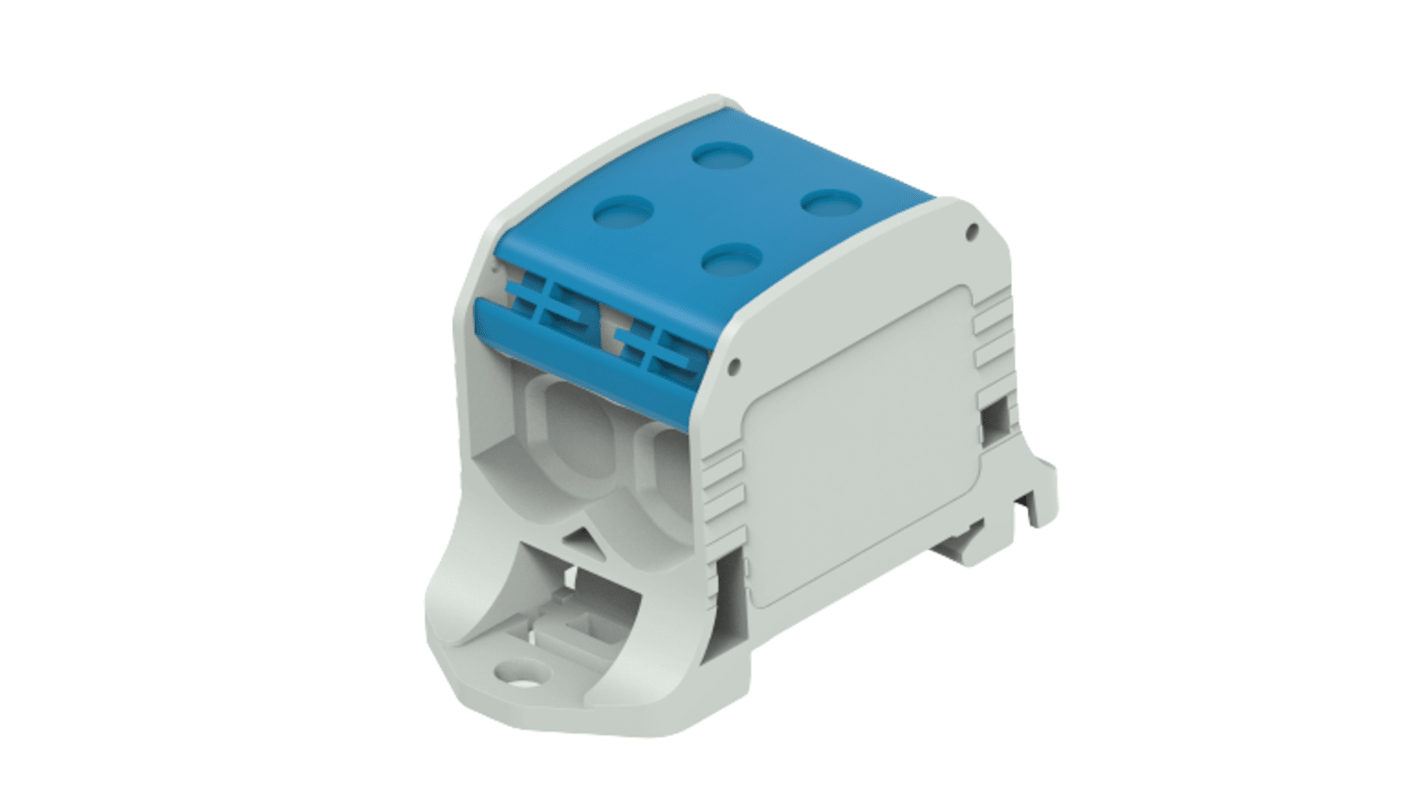 Entrelec 1SNF526121R0000 1SNF Series Blue, Grey, 4-Level, Cable Termination