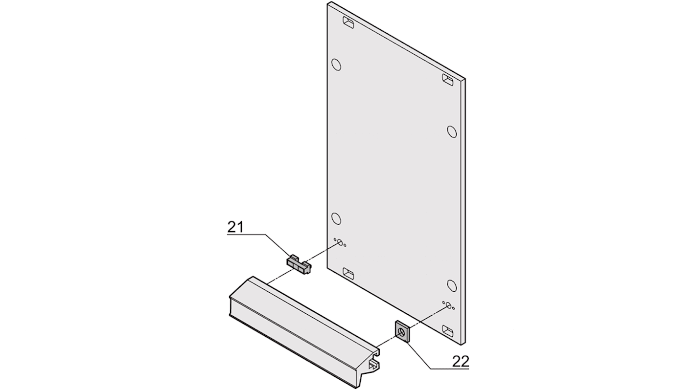 nVent SCHROFF Plastic Clip for Use with Extractor Handle