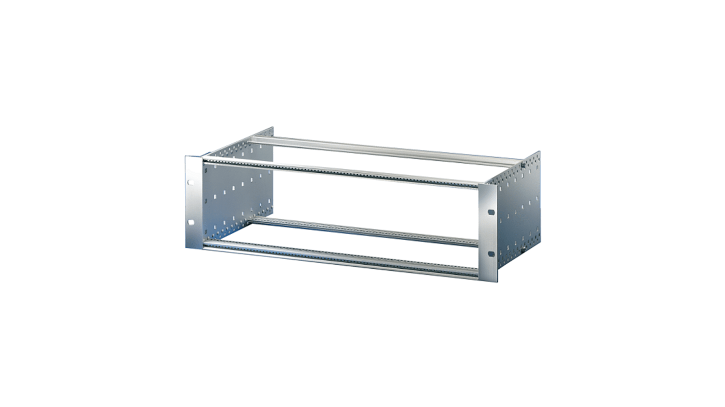 Subrack nVent SCHROFF serie 24563, de Aluminio, 3U x 84HP x 415mm