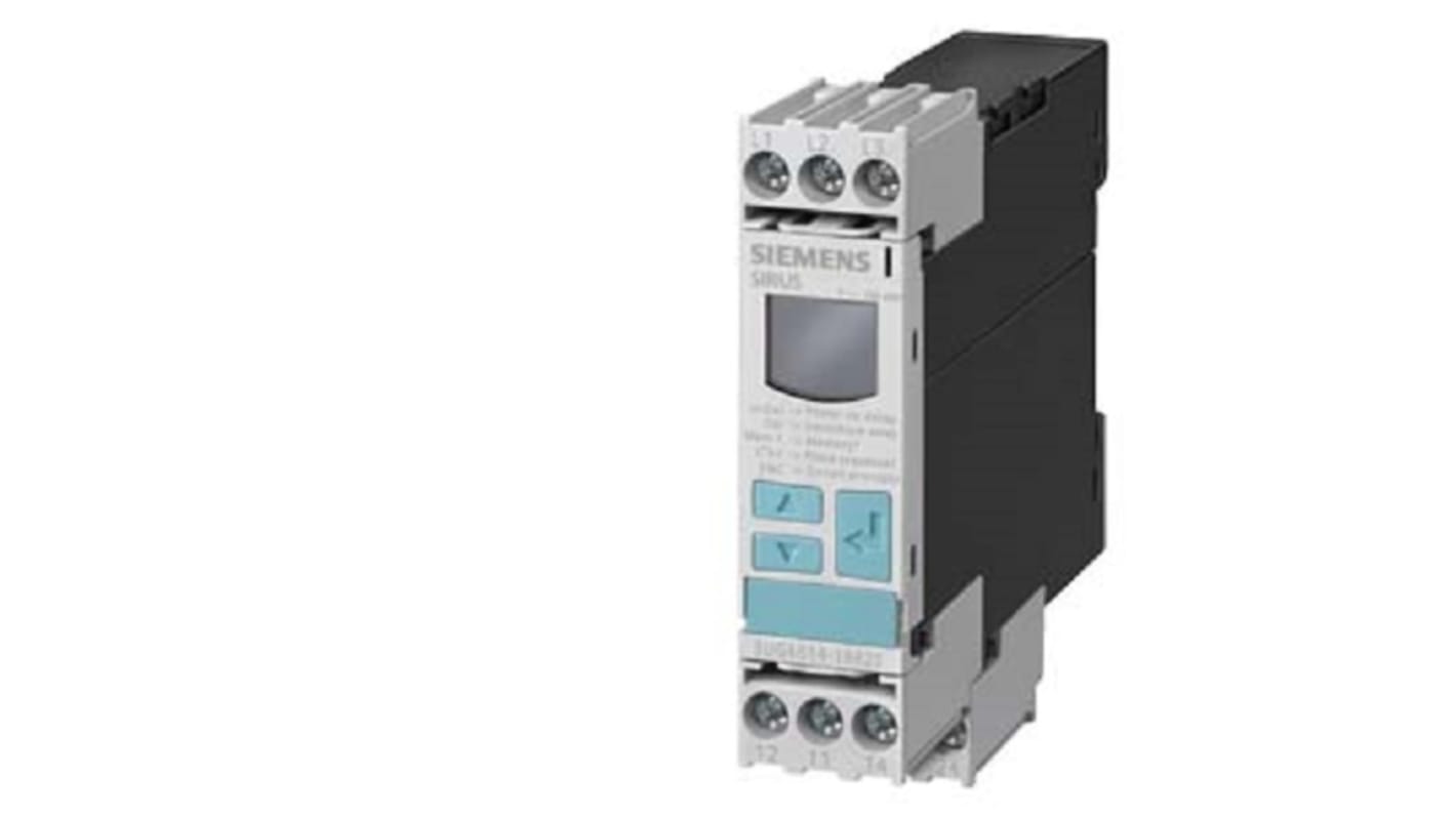 Siemens モニタリングリレー, DPDT, 3UG46141BR280AA3
