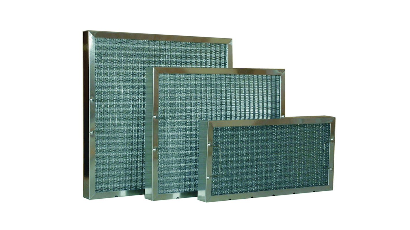 Filtro de panel RS PRO tipo Grasa de malla, dim. 292 x 594 x 45mm