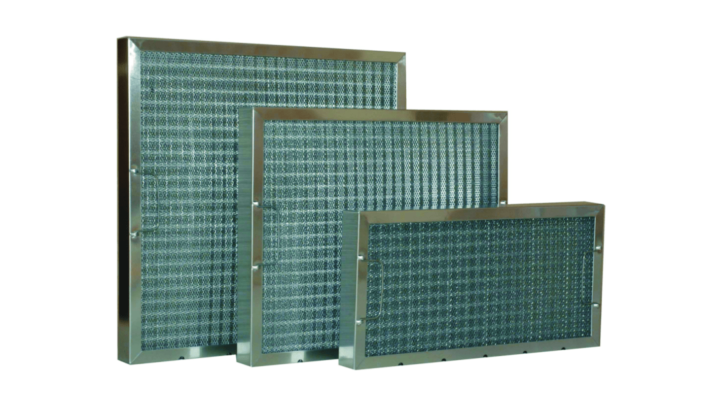 RS PRO Mesh Grease Filter, 292 x 594 x 45mm