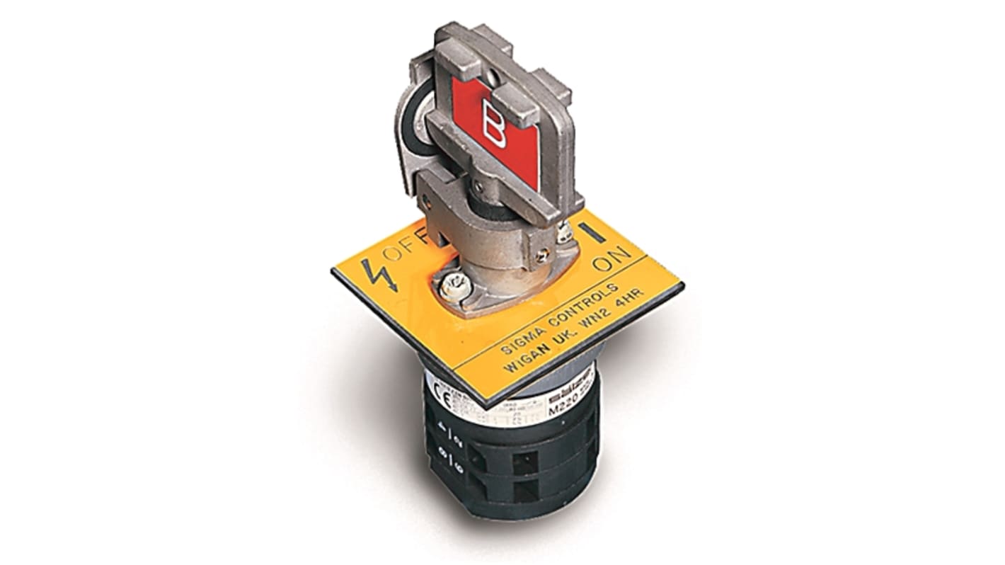 Allen Bradley 440T Interlock Switch, 2NC, 2NO, Trapped Key, Stainless Steel
