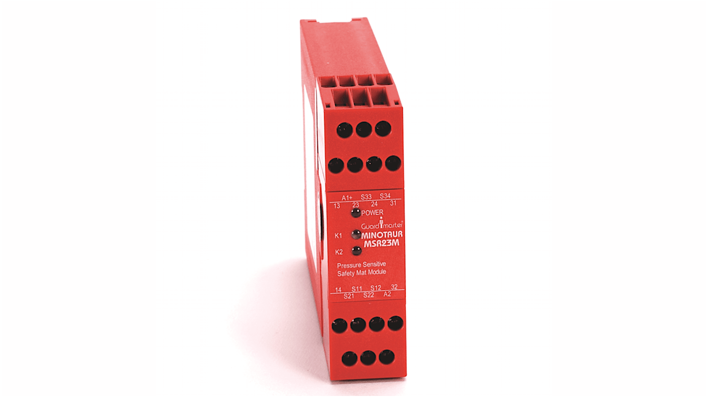 Relé de seguridad Allen Bradley Guardmaster MSR, Minotaur 440R / MSR22LM, para Control de seguridad, 24V dc