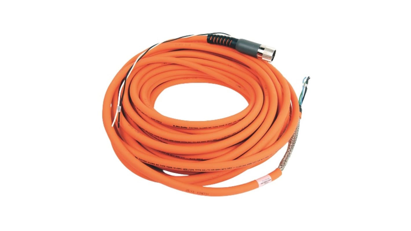 Rockwell Automation Netzkabel Typ Leistung Orange, 25m, 60 V, PVC