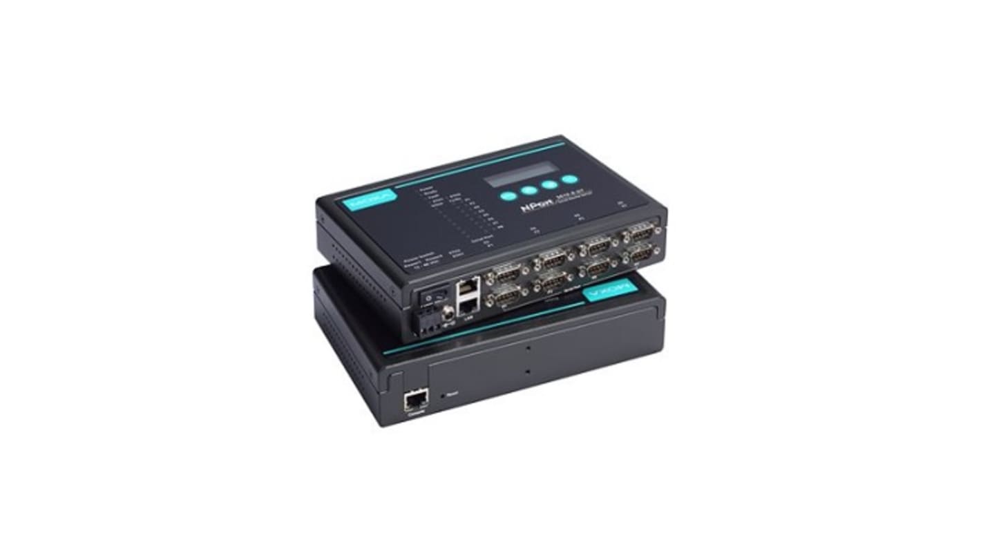 MOXA Serial Device Server, 1 Ethernet Port, 1 Serial Port, 921.6kbps Baud Rate