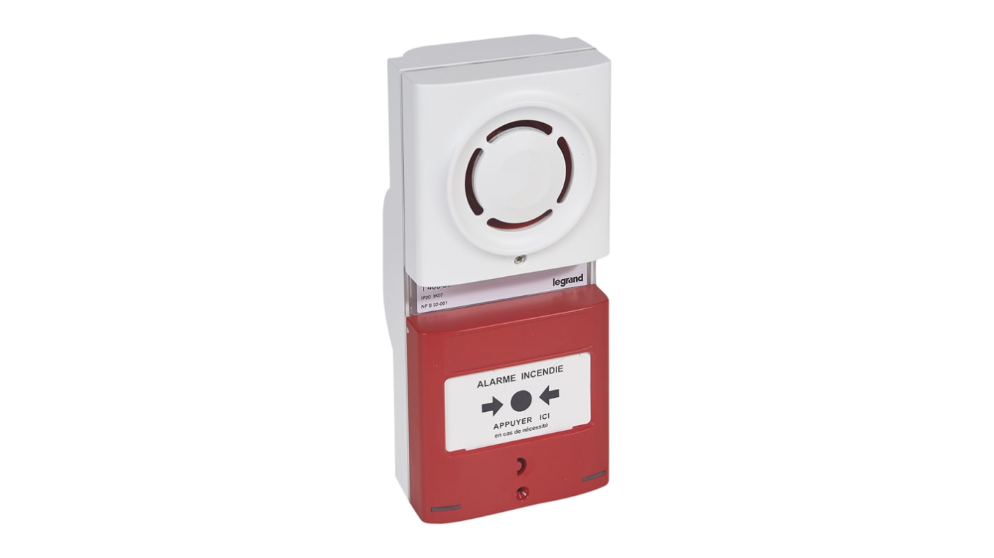 Legrand Fire Alarm Call Point, Battery-Powered