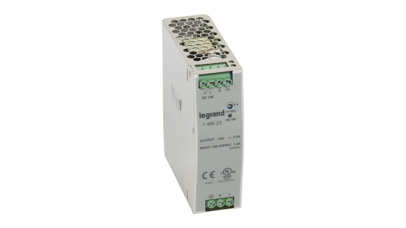 Legrand 120W Switch-mode strømforsyninger, 24V dc, 5A