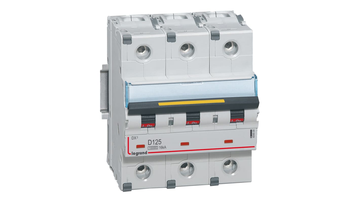 Legrand Circuit Breaker - 3 Pole, 125A Current Rating