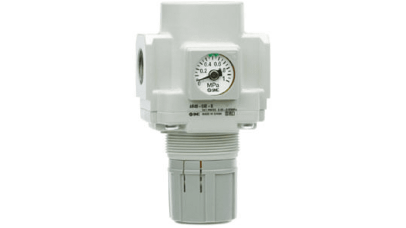 SMC G 1/8 Pneumatic Regulator - 0.5bar to 8.5bar, 10bar max. input