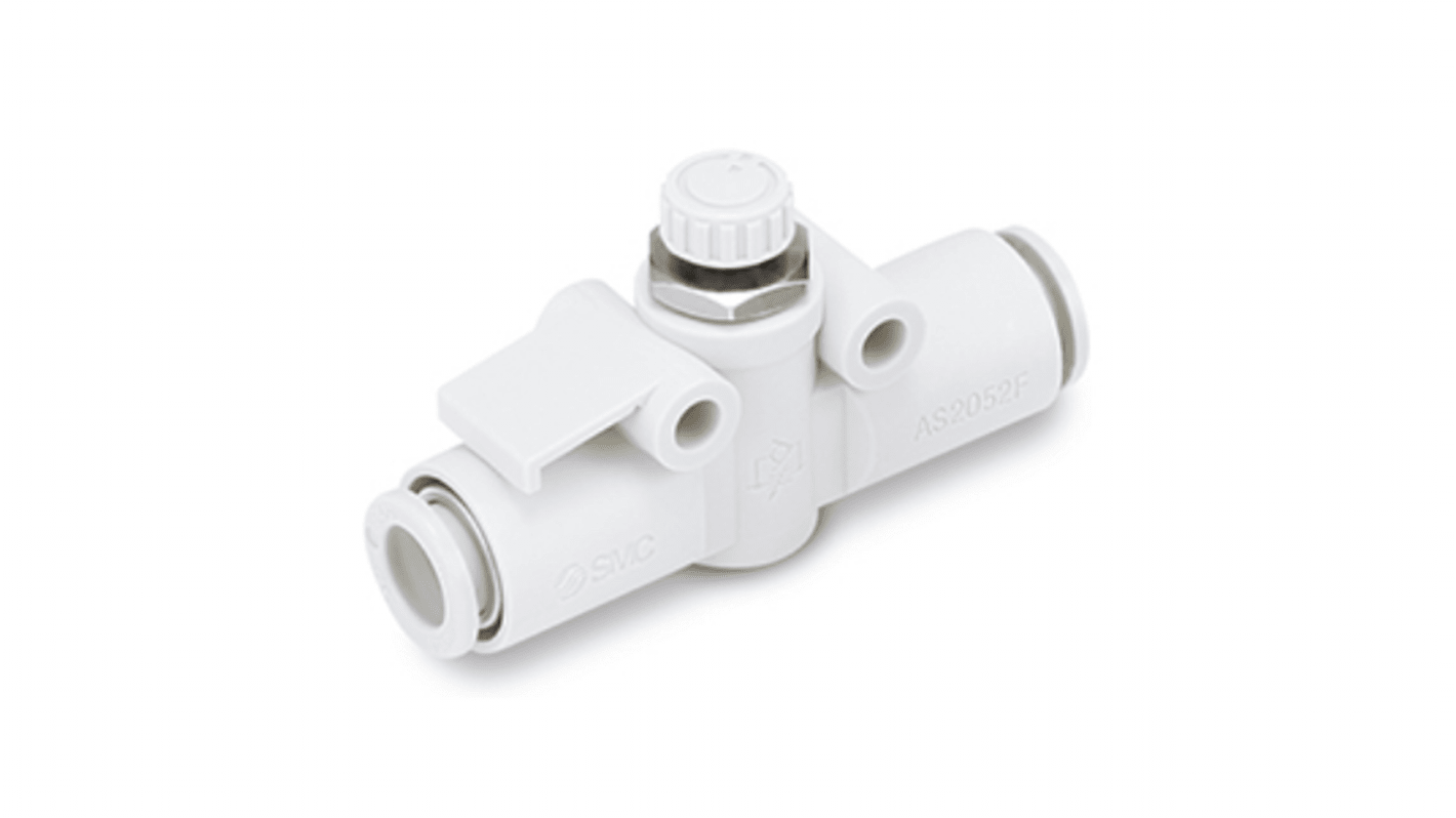 Regolatore di velocità SMC serie AS, ingresso tubo 3.2mm, uscita tubo 3.2mm