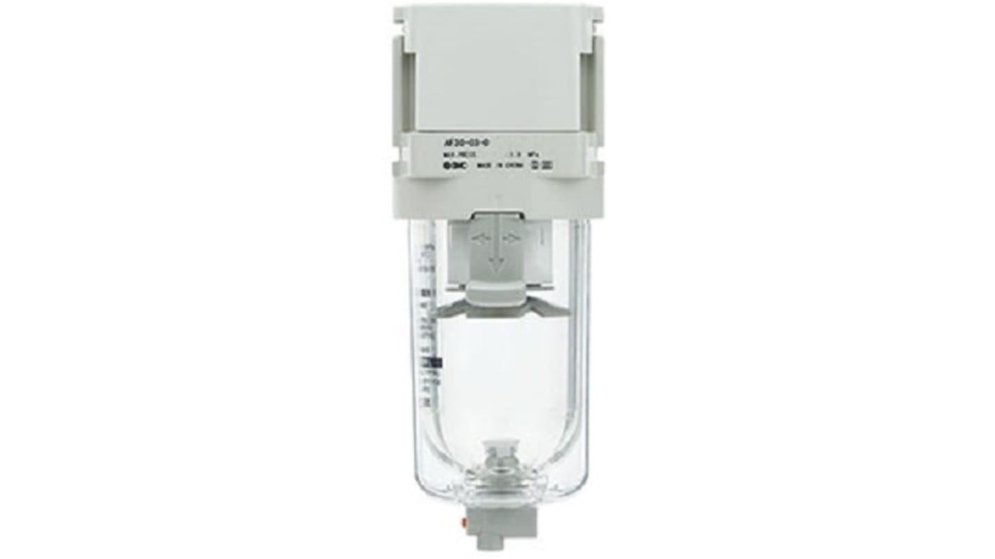 SMC AF20-D series 5μm G 1/8 0.1MPa to 10 bar Filter 6000L/min max with Auto drain