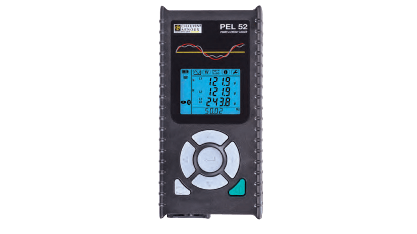 Chauvin Arnoux PEL51 Power & Energy Energy Monitor & Logger, Bluetooth, USB, Wi-Fi, 1V / 1I Input Channel(s) - RS