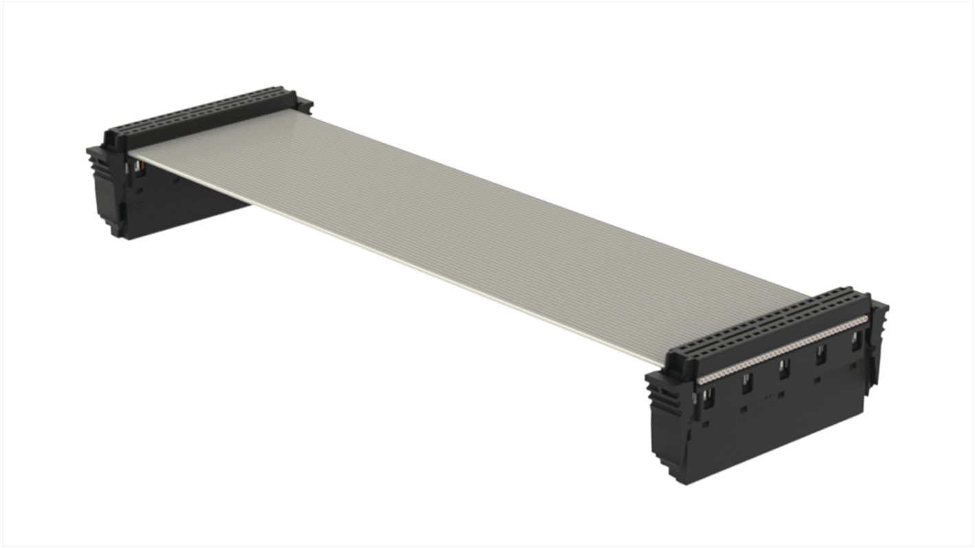 ERNI SMC Series Ribbon Cable Assembly, 300mm Length, AU IDC to AUI IDC