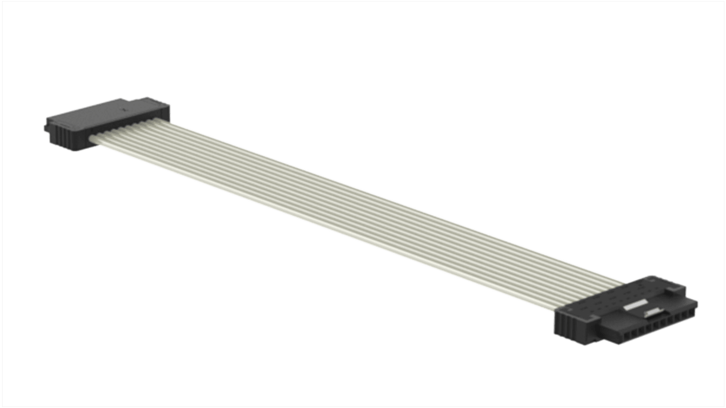 ERNI 10 Series Ribbon Cable Assembly, 300mm Length, SFX IDC to SFX IDC