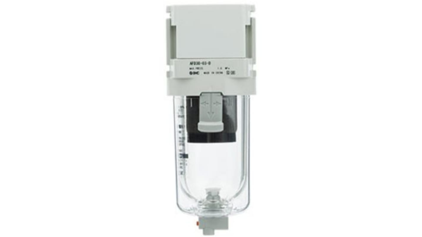 SMC AC20-D series 5μm G 1/4 0.05MPa to 10 bar Pneumatic Filter 120L/min max with None drain