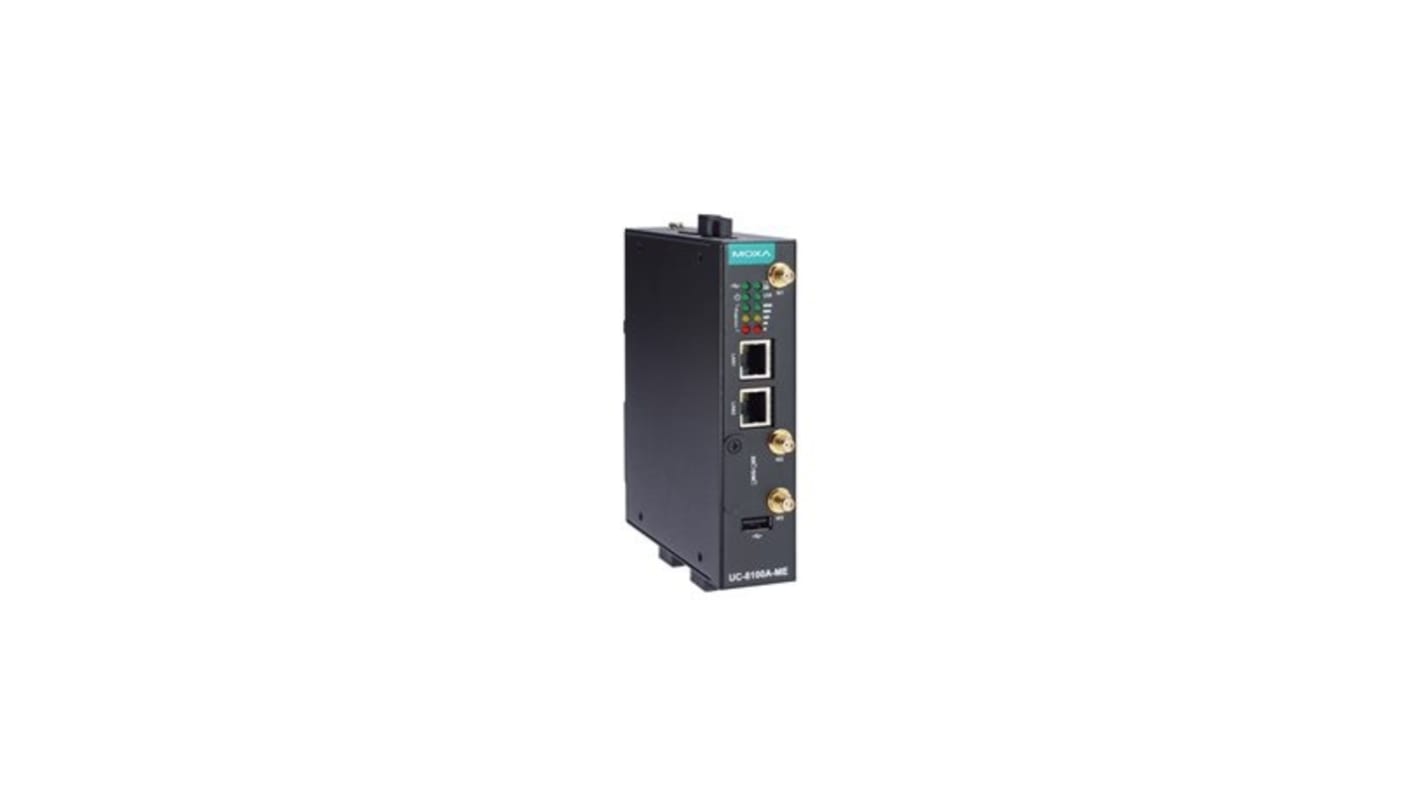 Průmyslový počítač, řada: UC-8100A-ME-T ARM Cortex 1 GHz Linux, 141 x 125,6 x 33 mm IP30 8000 MB 6W 1 12 → 36 V