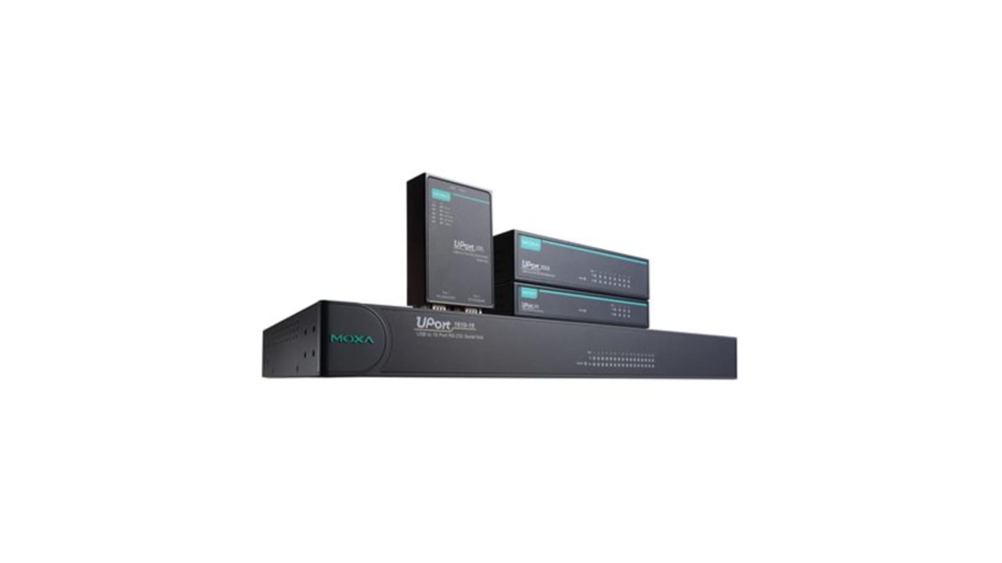 MOXA RS232, RS422, RS485 USB B Female to D-sub, 9 Pin Male Interface Converter