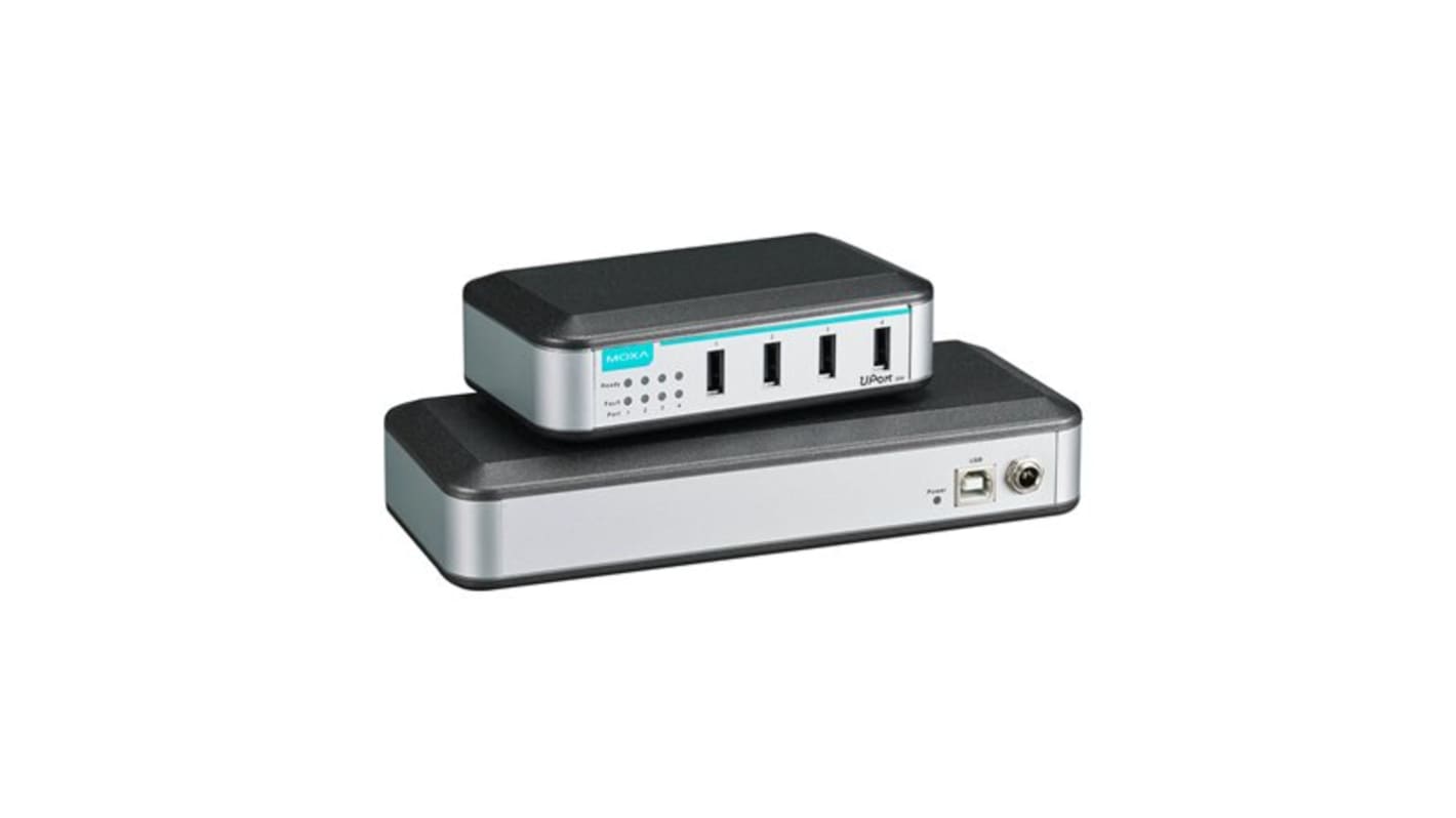 MOXA 7 Port USB 2.0 USB B  Hub, USB Powered, 80 x 35 x 185mm