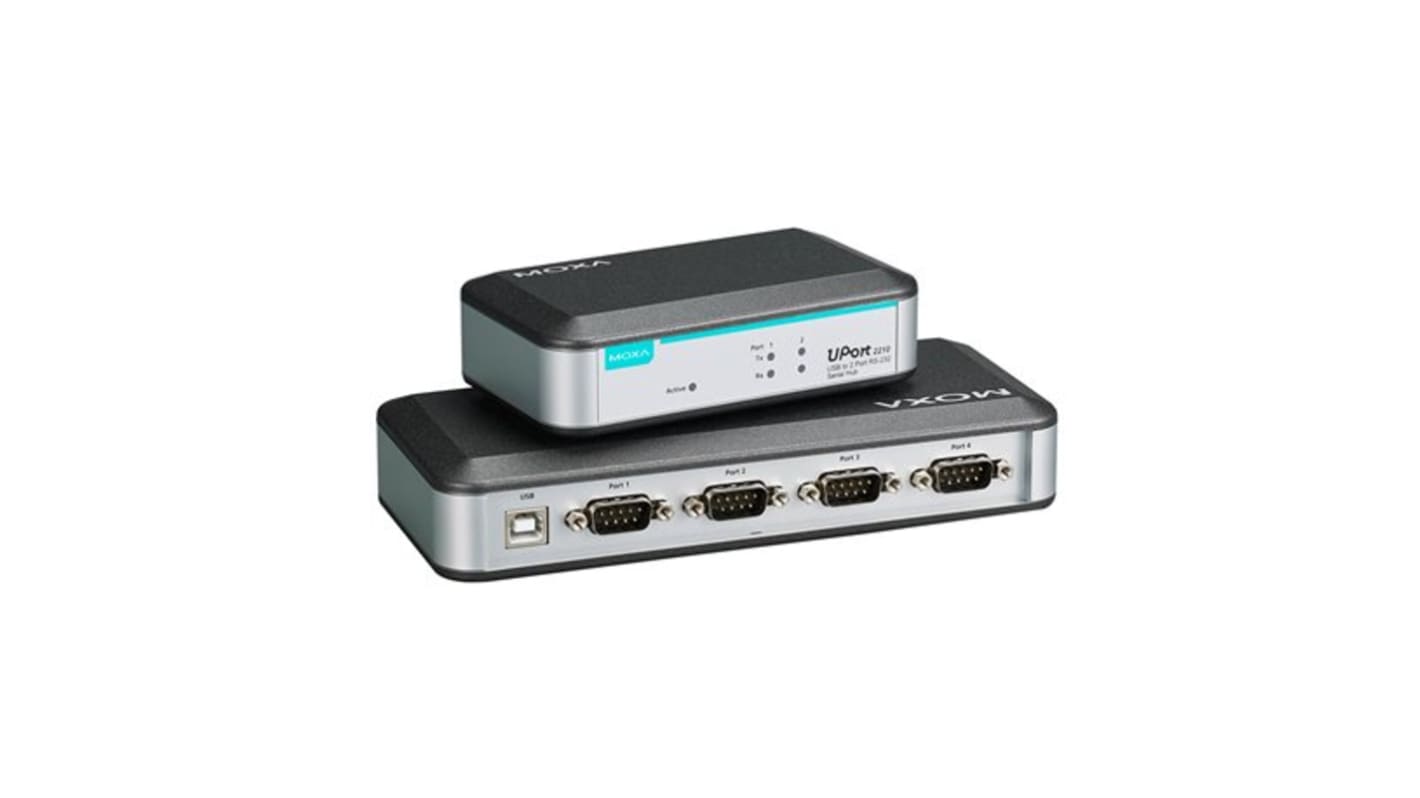 Convertidor de interfaz MOXA UPort 2410, Conector A USB B, Conector B DB-9