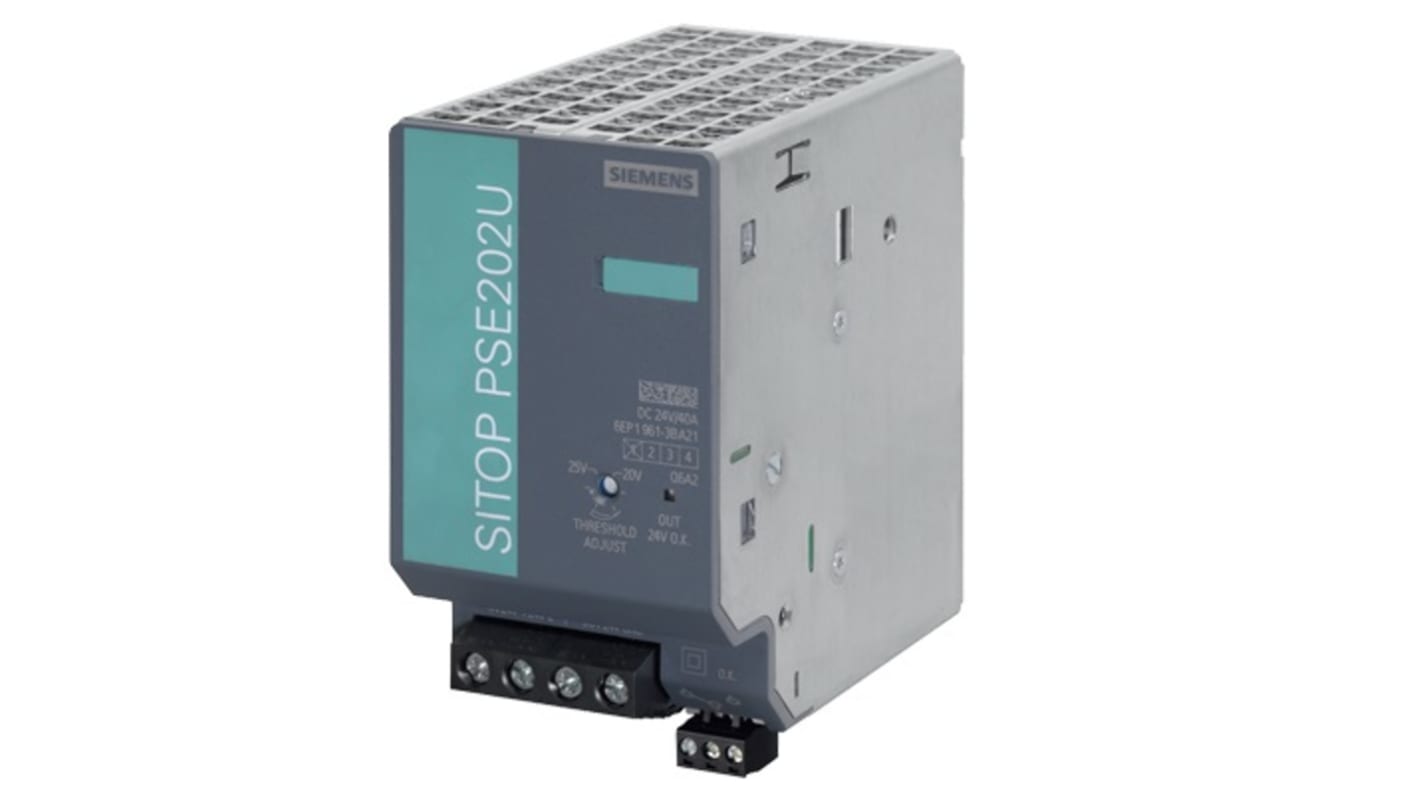 Siemens 6EP1961 Getaktet DIN-Schienen Netzteil, 24 → 28.8V dc, 24V dc / 40A