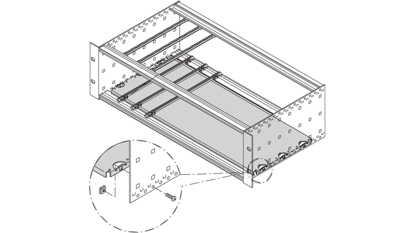 nVent SCHROFF Mounting Plate, 172.5 (D) x 217.99 (W)mm