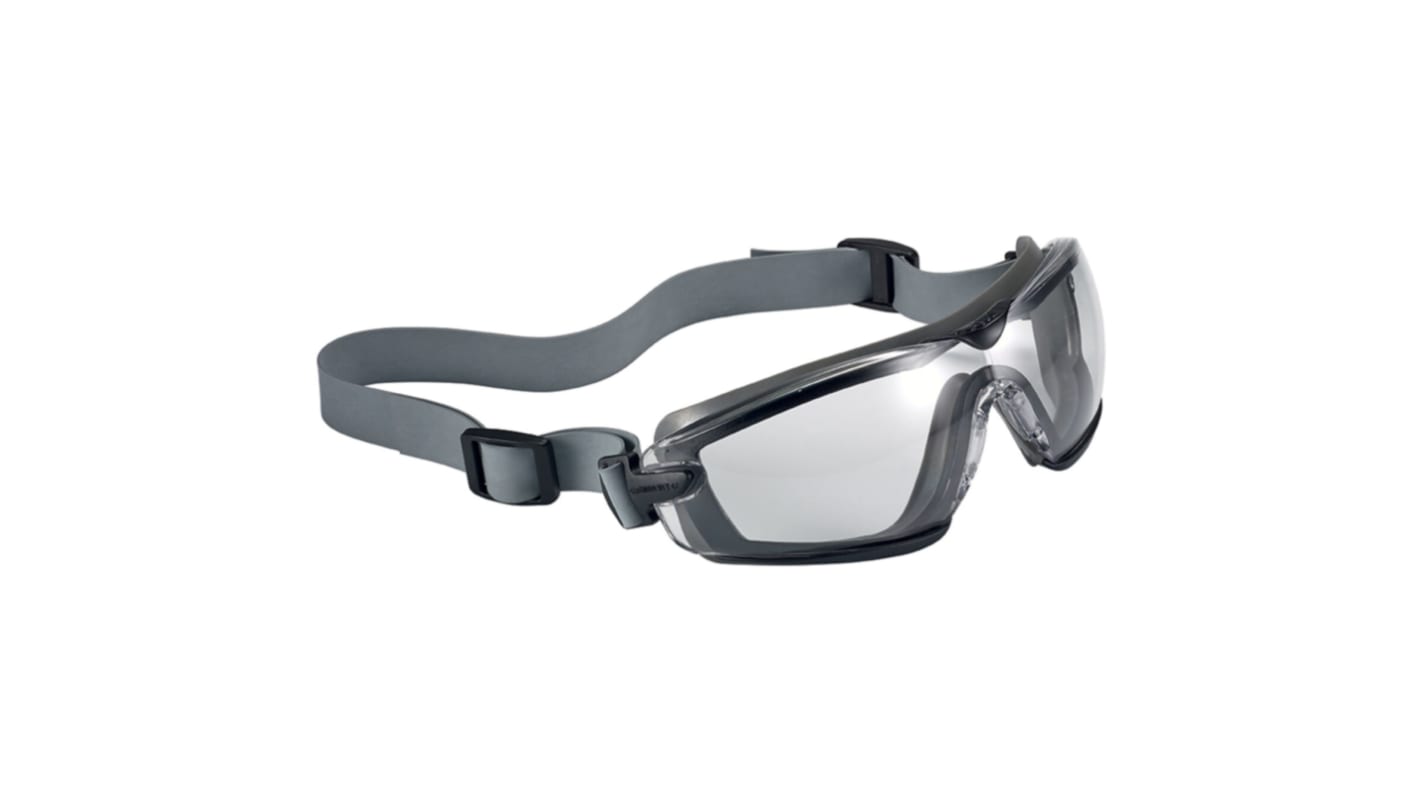 Bolle Safety COBRA TPR Schutzbrille, Carbonglas, Klar mit UV Schutz, Rahmen aus PC/TPR kratzfest