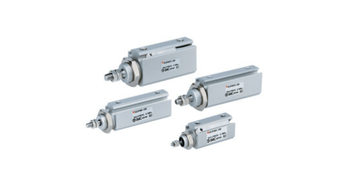 SMC Pneumatic Piston Rod Cylinder - 10mm Bore, 20mm Stroke, CJP2 Series, Double Acting
