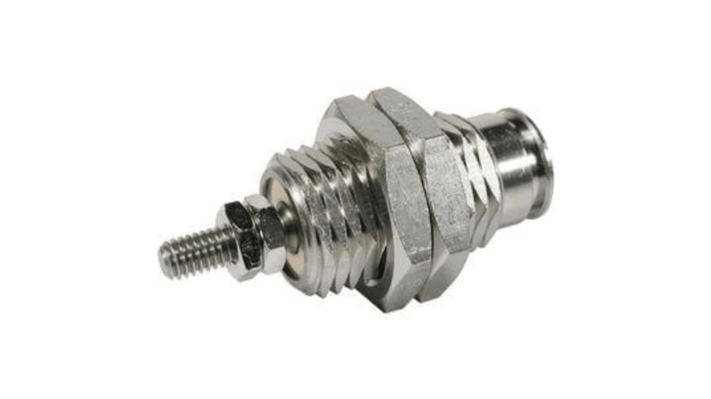 SMC Pneumatic Piston Rod Cylinder - 15mm Bore, 5mm Stroke, CJP Series, Single Acting with Return Spring Acting