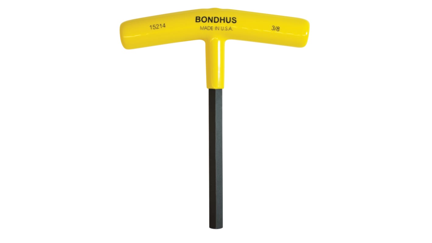 Bondhus T Shape Imperial Hex Key, 3/8in