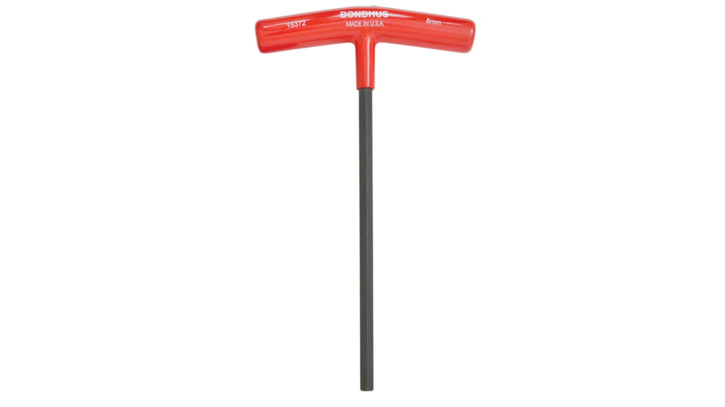 Bondhus T Shape Metric Hex Key, 8mm
