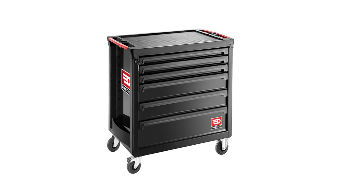 Facom 6 drawer Polypropylene Wheeled Tool Cabinet x 972mm x 969mm