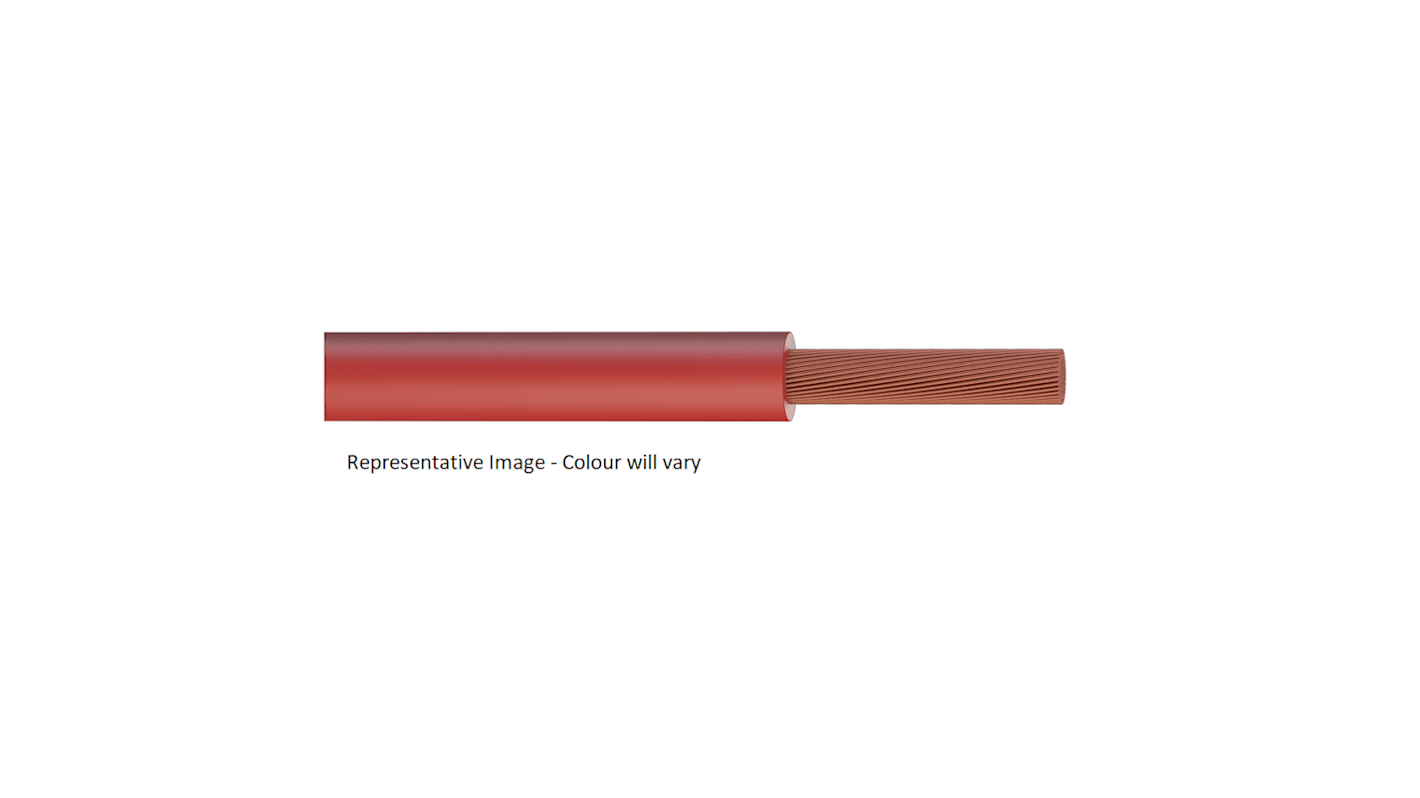 RS PRO Tri-rated 1 mm 1 Core Electrical Cable, White Polyvinyl Chloride PVC, 305m