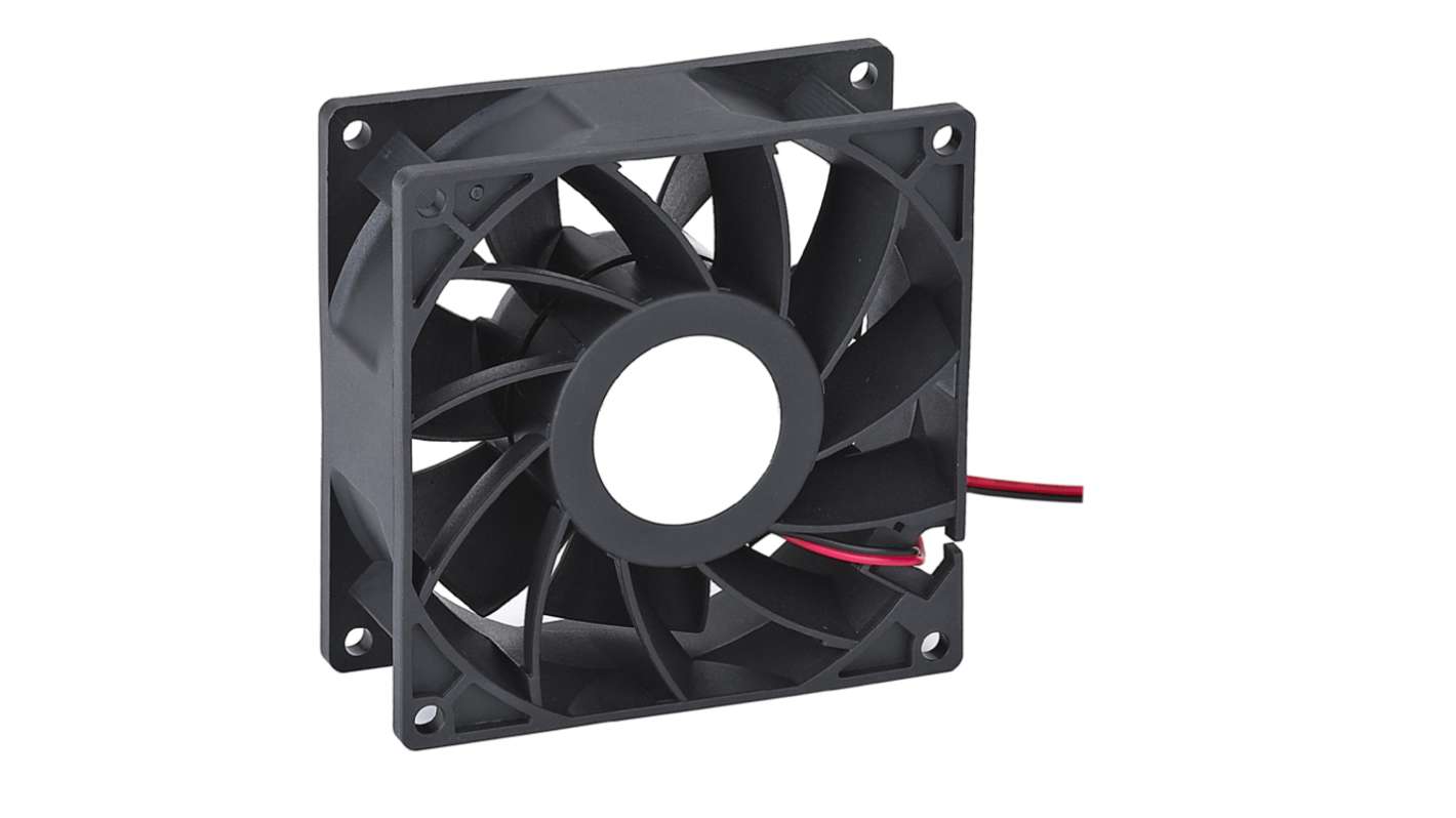 RS PRO Axial Fan, 24 V dc, DC Operation, 1.88m³/min, 1.92W, 280mA Max, IP20, 92 x 92 x 25mm