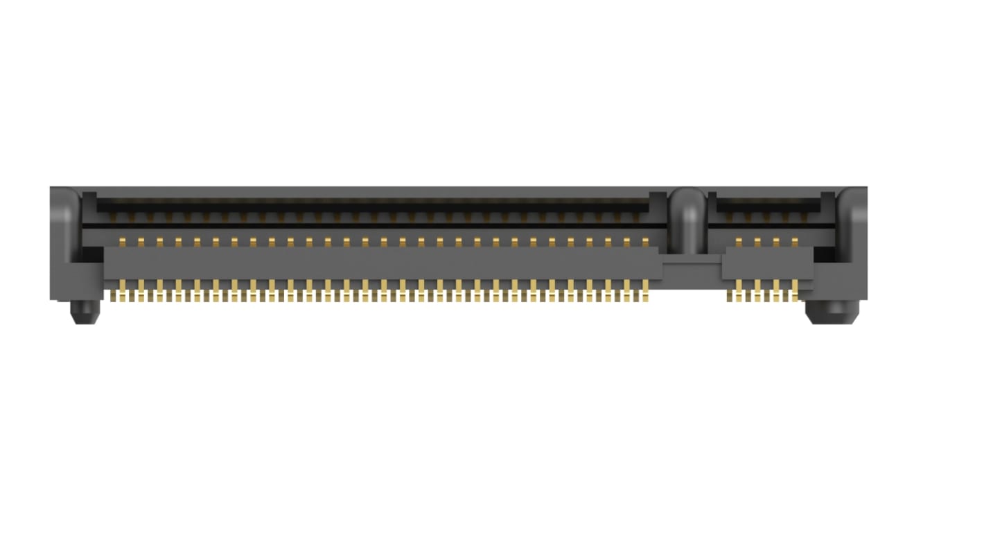 TE Connectivity Right Angle Edge Connector, 67-Contacts, 0.5mm Pitch, 2-Row