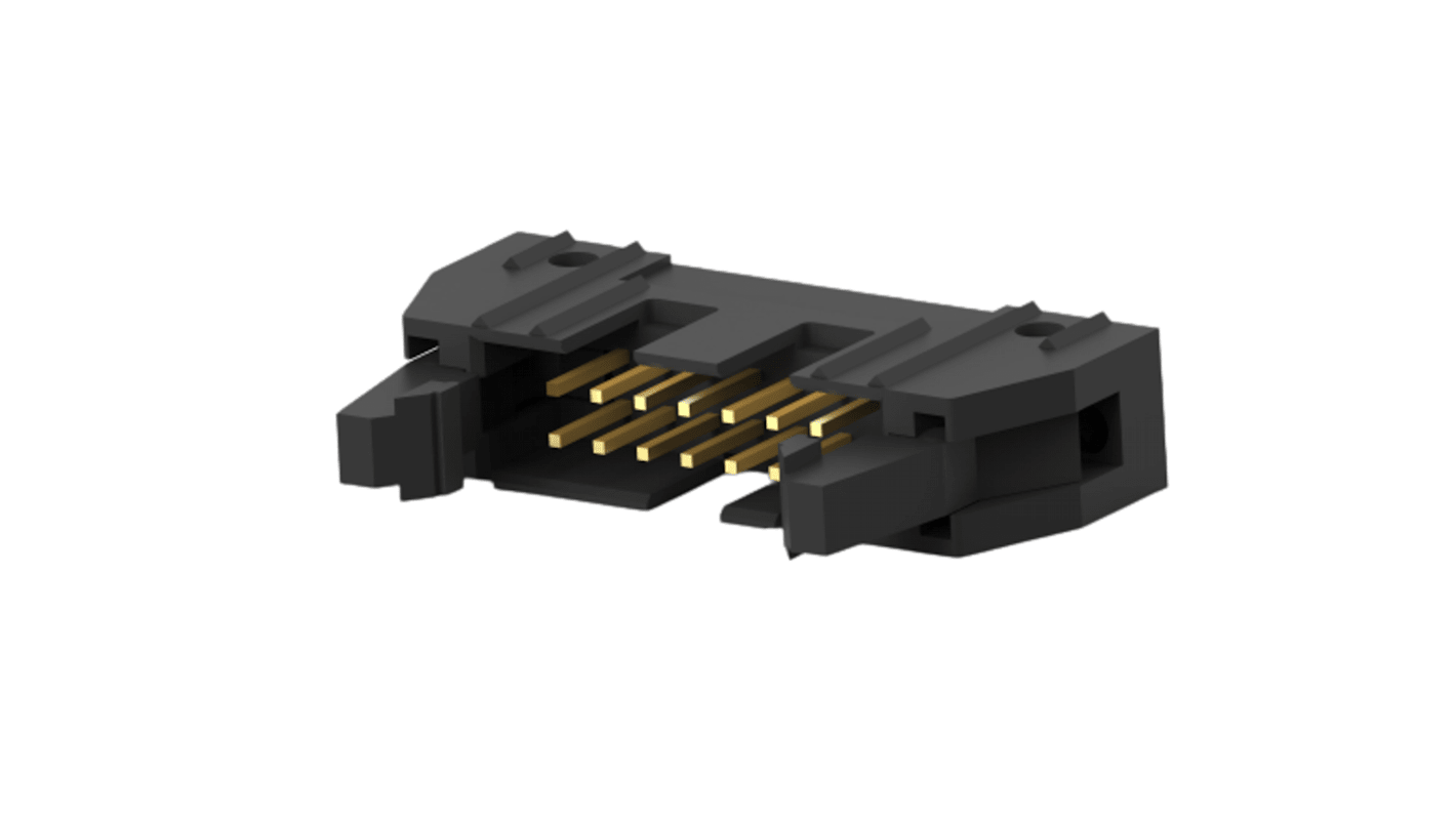 TE Connectivity FPC连接器, 公插, 14p, 2.54mm间距, 垂直安装