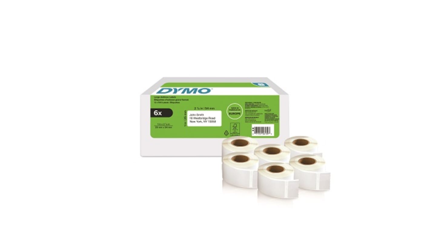 Dymo DYMO D1 White Black Print Label Roll