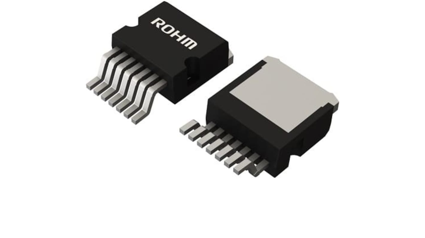 ROHM N沟道MOS管, Vds=750 V, 51 A, TO-263-7L, 通孔安装