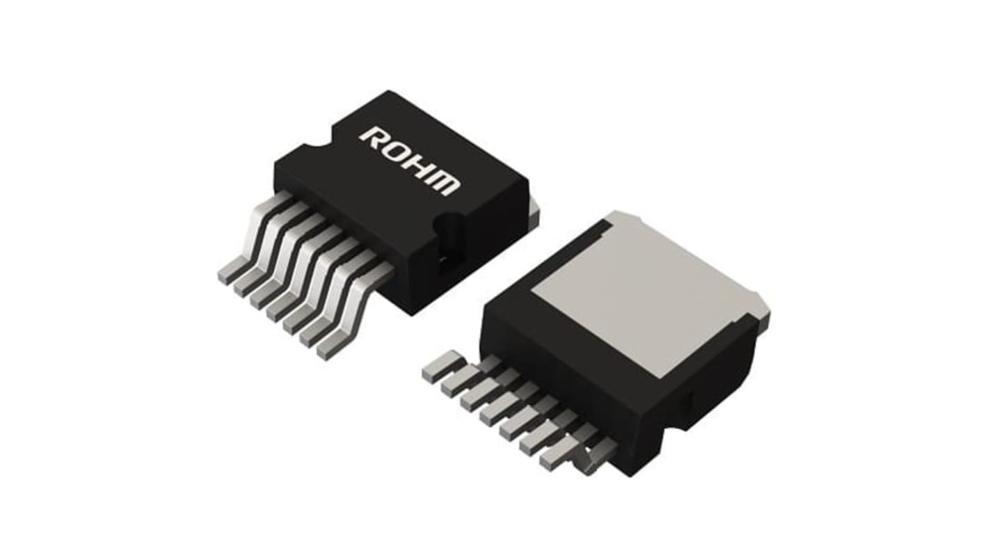 ROHM N沟道MOS管, Vds=1200 V, 24 A, TO-263-7L, 通孔安装