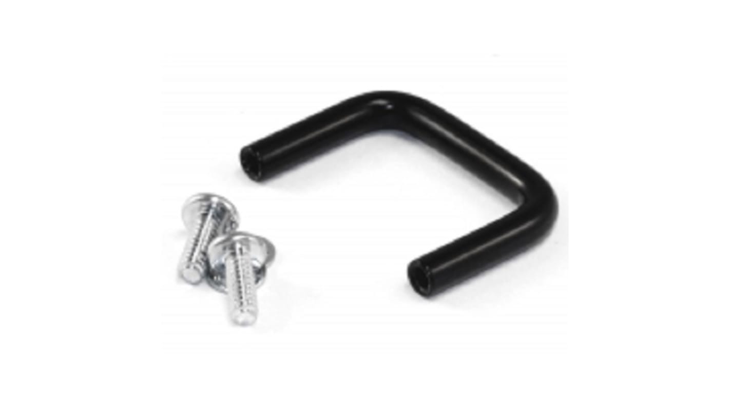 Hammond Black Powder Coating Steel Drawer Handle 25 mm Height, 37mm Width, 5mm Length
