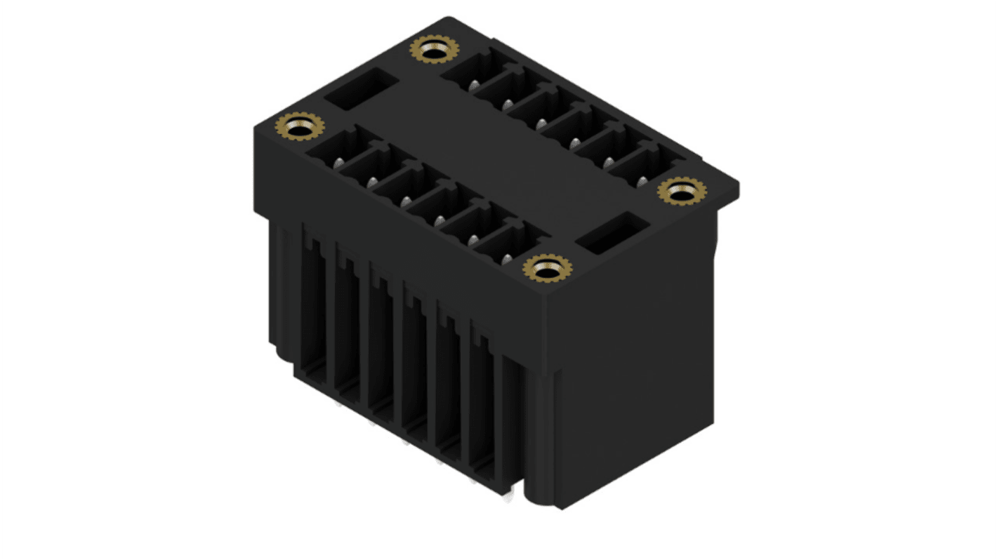Weidmuller, SCD-THR Male PCB Header, 3.81mm Pitch, 12 Way, 2 Row
