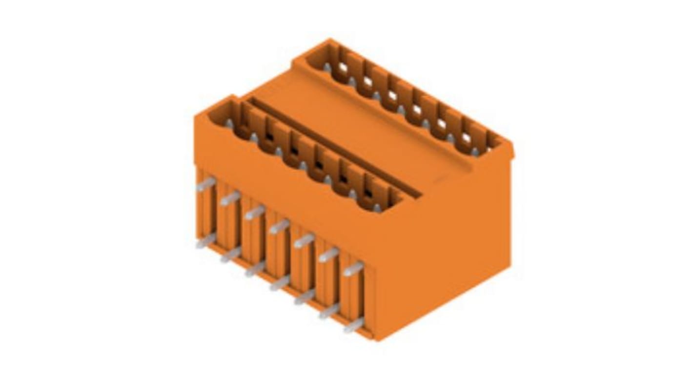 Weidmuller, 5.08mm Pitch, 14 Way, Pluggable Terminal Block, Header, PCB Mount, 1601840000