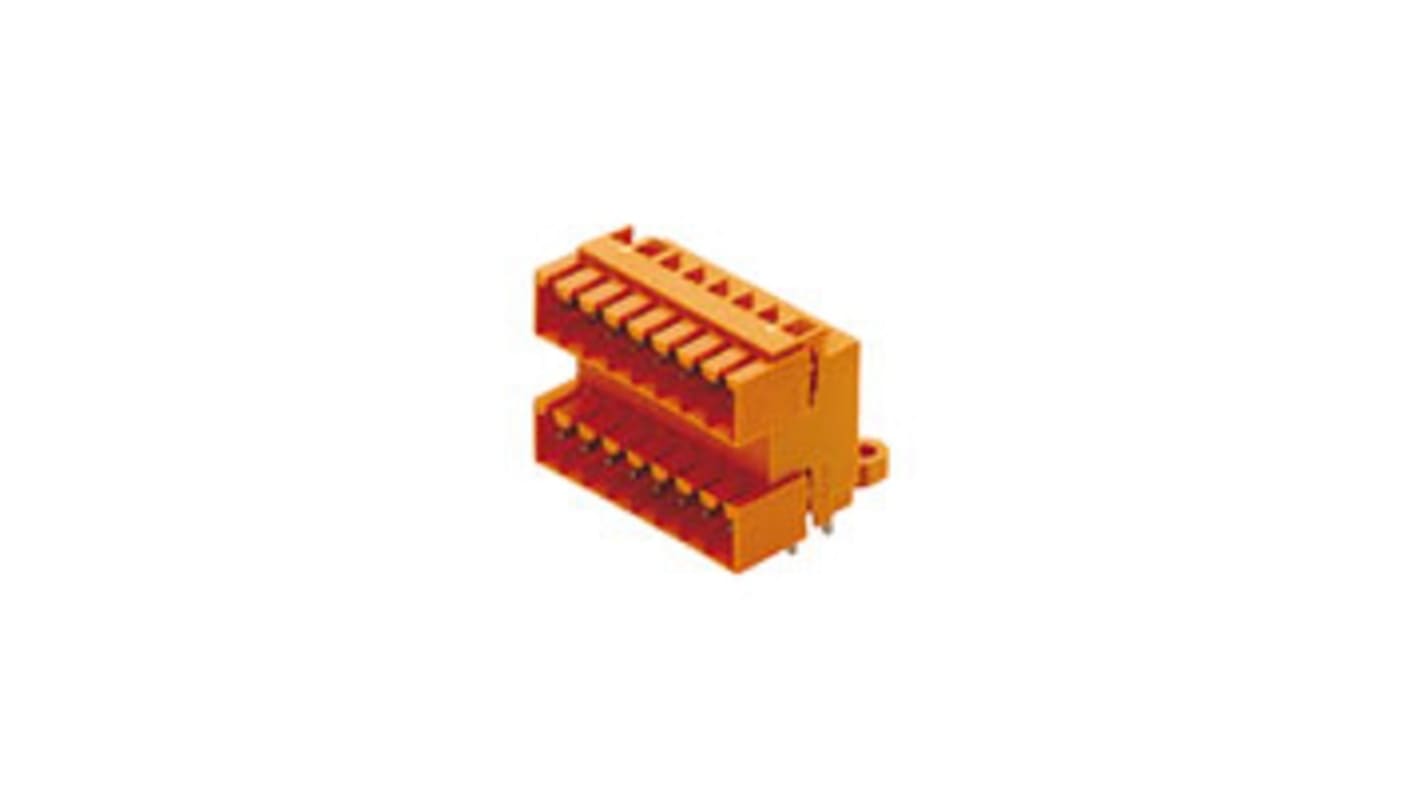 Conector de PCB Macho Weidmuller de 28 vías en 2 filas, paso 3.5mm, montaje en PCB