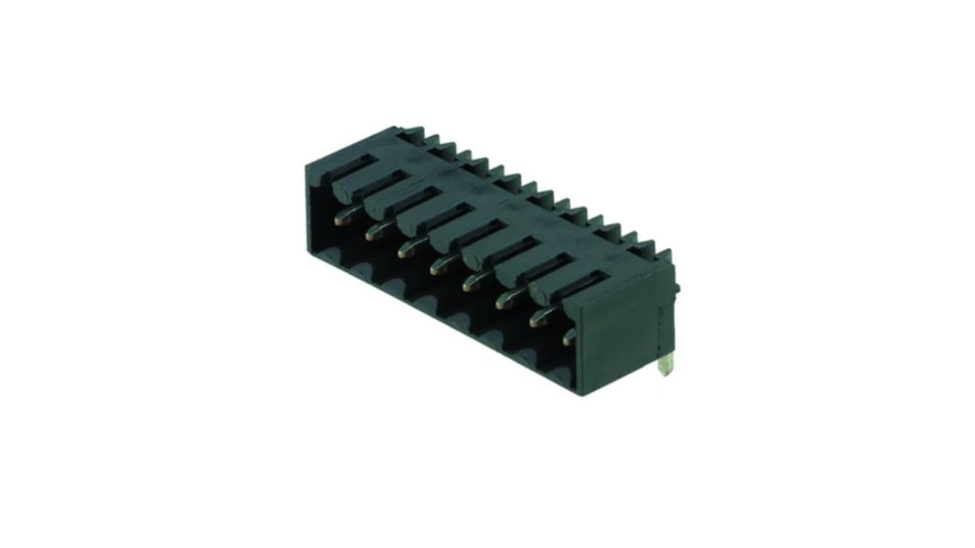 Weidmuller Male PCB Header, 3.5mm Pitch, 4 Way, 1 Row