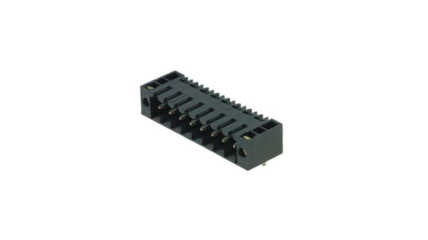 Weidmuller Male PCB Header, 3.5mm Pitch, 10 Way, 1 Row