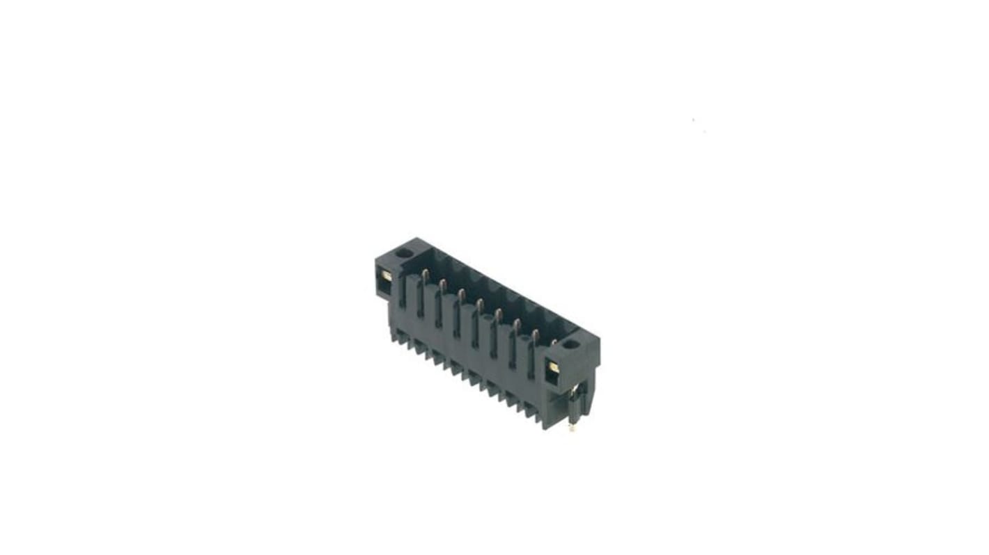 Weidmuller Male PCB Header, 3.5mm Pitch, 10 Way, 1 Row