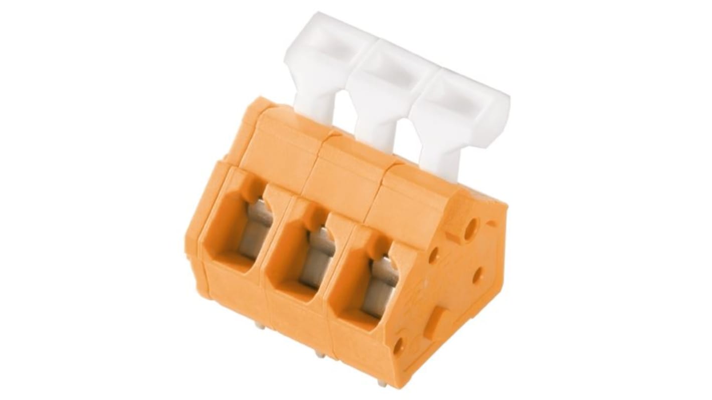 Weidmuller PCB Terminal Block, 2-Contact, 5mm Pitch, PCB Mount, 1-Row