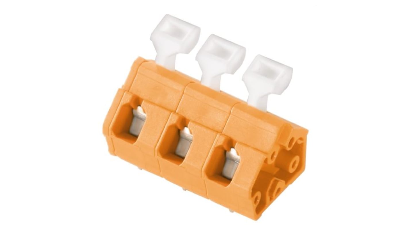 Weidmuller PCB端子排, 2p, 5mm间距, PCB安装